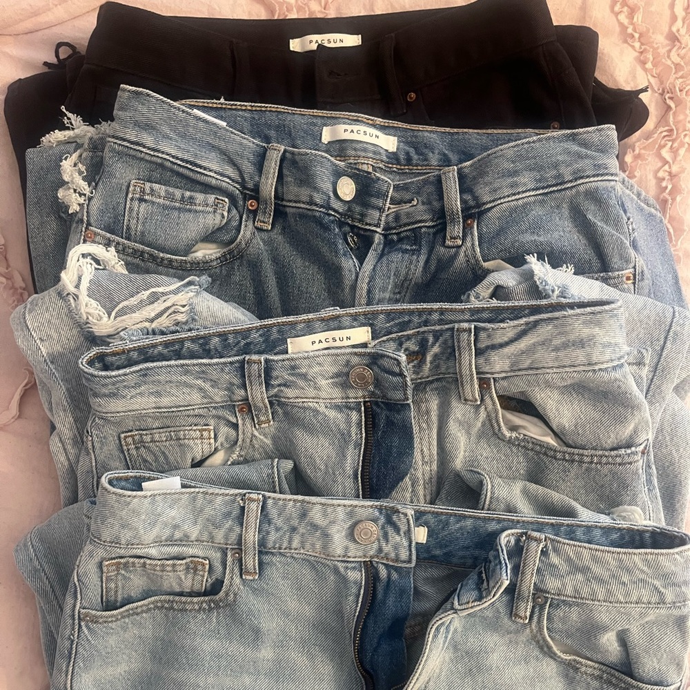 Pacsun Mom Jean Style Set of 4 (all worn once)